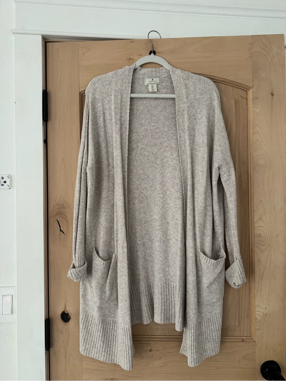 ruby moon Open-Front Cardigan - Light Taupe